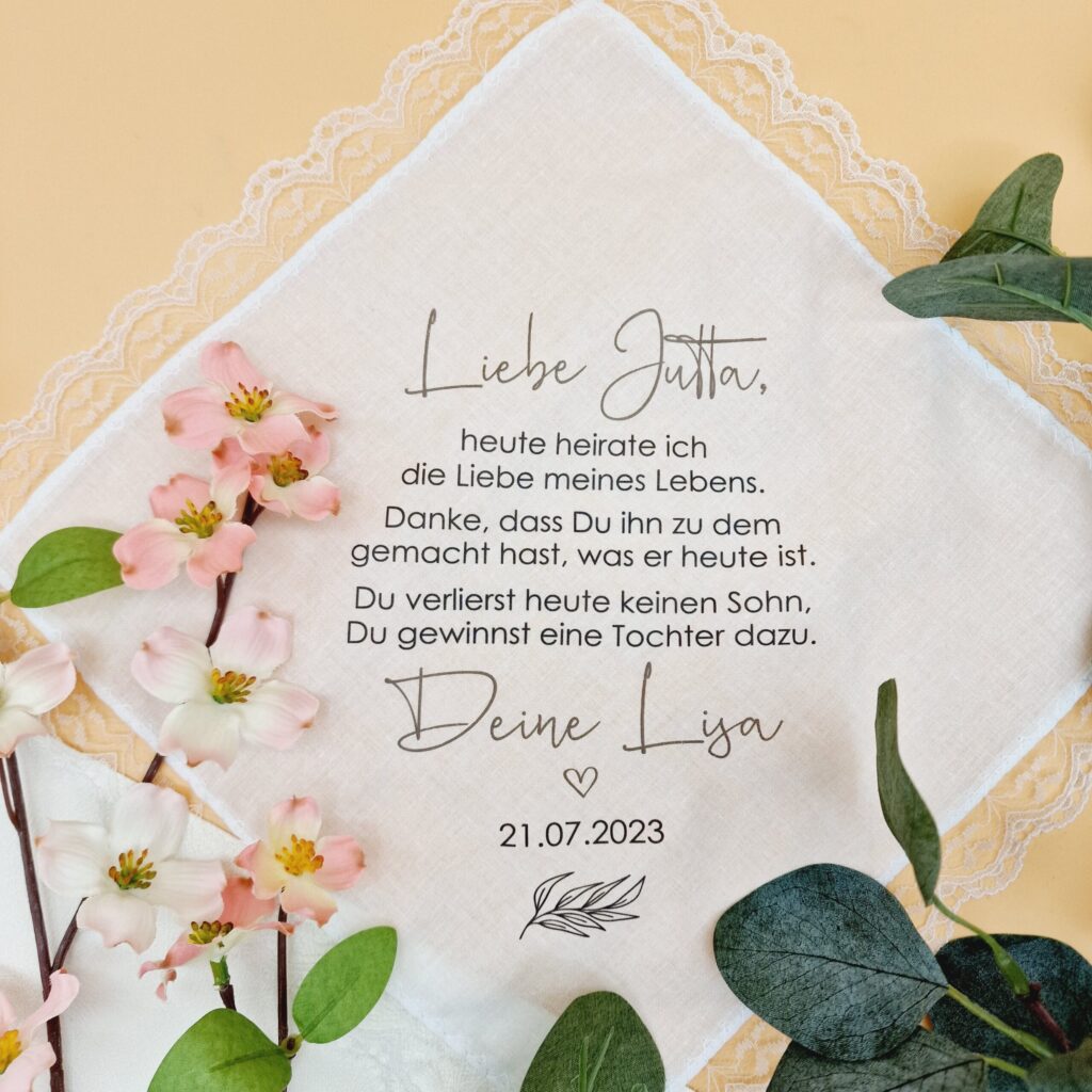 Stofftaschentuch "Schwiegermama"1