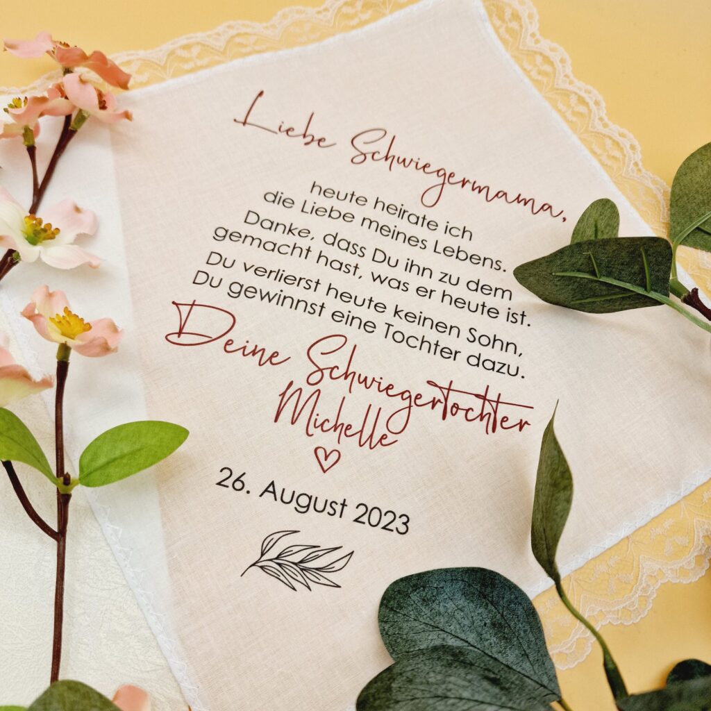 Stofftaschentuch "Schwiegermama"