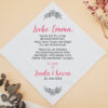 Stofftaschentuch "Blumenmädchen" für die Freudentränen, personalisiertes Taschentuch für das Blumenmädchen zur Hochzeit