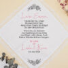 Stofftaschentuch "Blumenmädchen" für die Freudentränen, personalisiertes Taschentuch für das Blumenmädchen zur Hochzeit