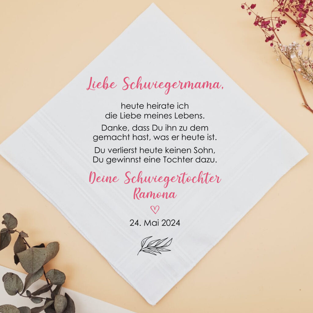 Stofftaschentuch "Schwiegermama"