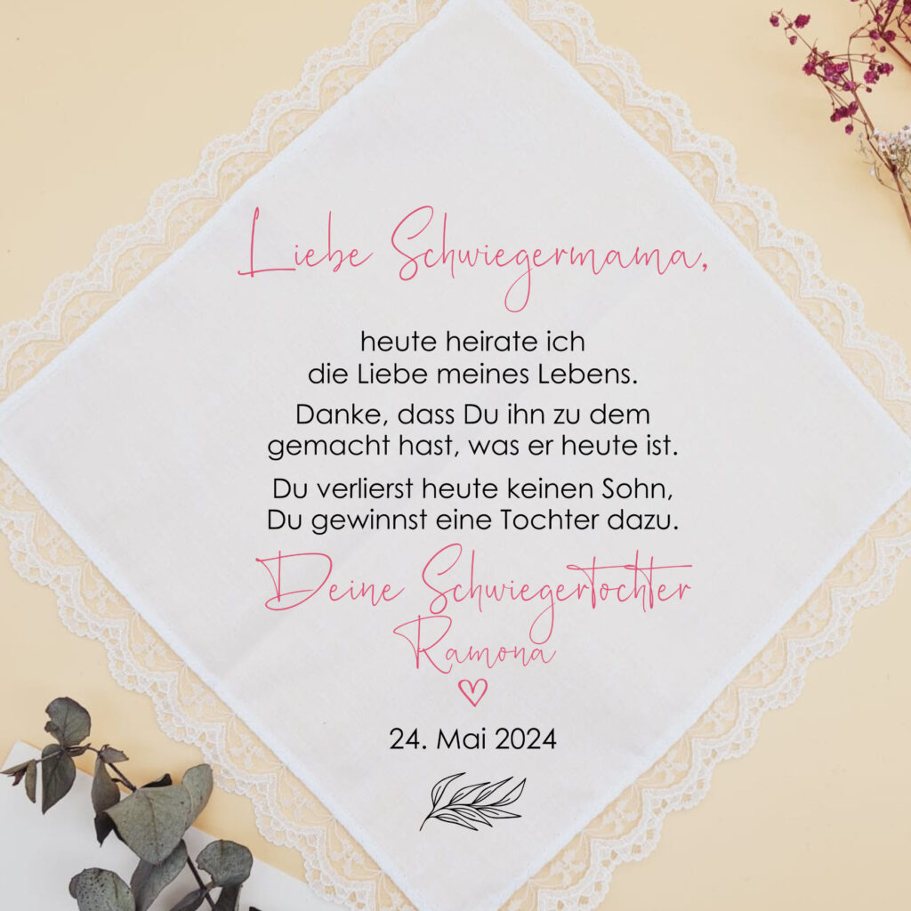 Stofftaschentuch "Schwiegermama"