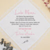 Stofftaschentuch "liebevolle Erinnerung" für die Freudentränen, personalisiertes Taschentuch für die Brauteltern zur Hochzeit