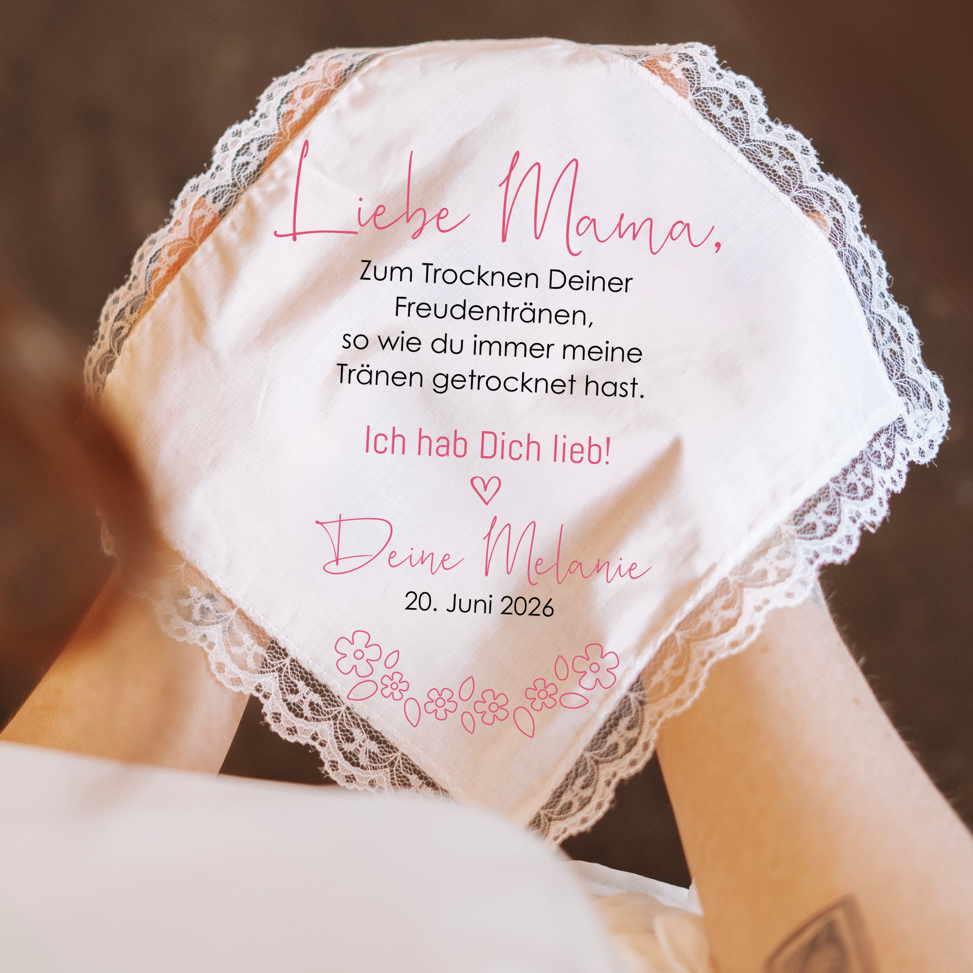 Stofftaschentuch "Freudentränen"