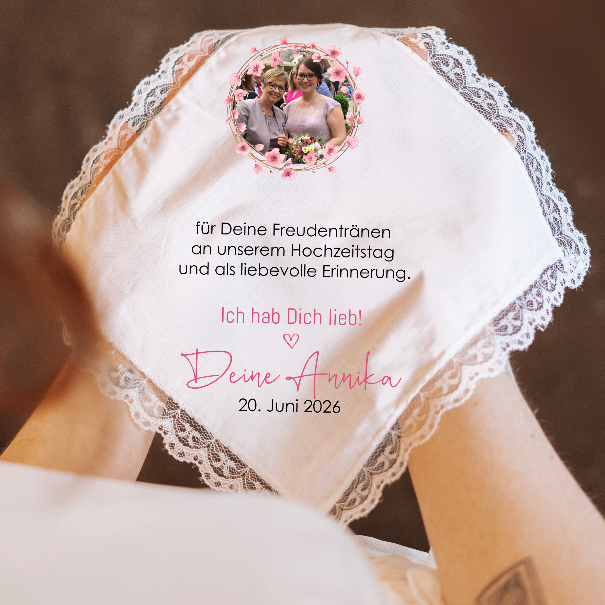 Stofftaschentuch mit Foto