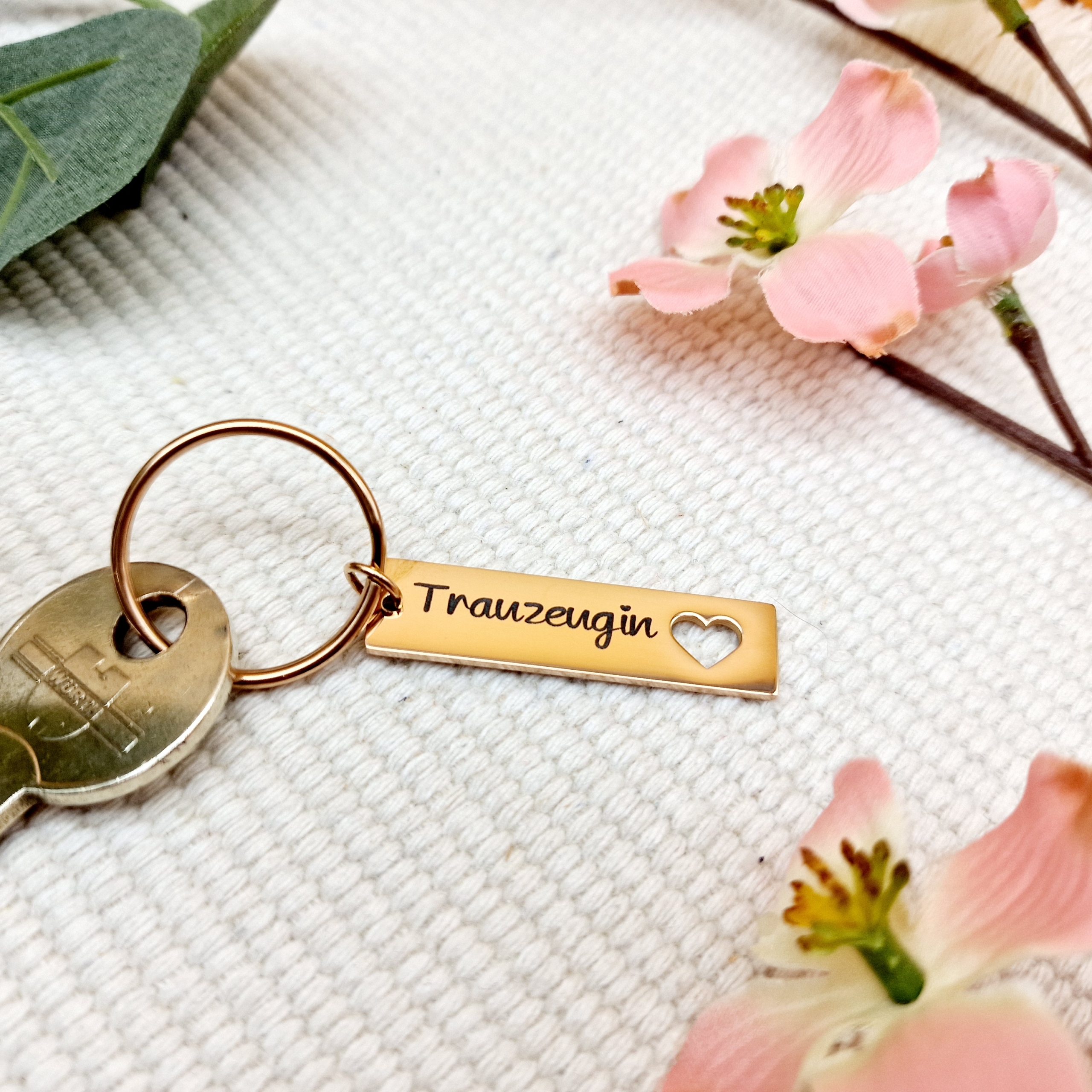 Schlüsselanhänger kleines Herz | Trauzeugin / Brautjungfer
