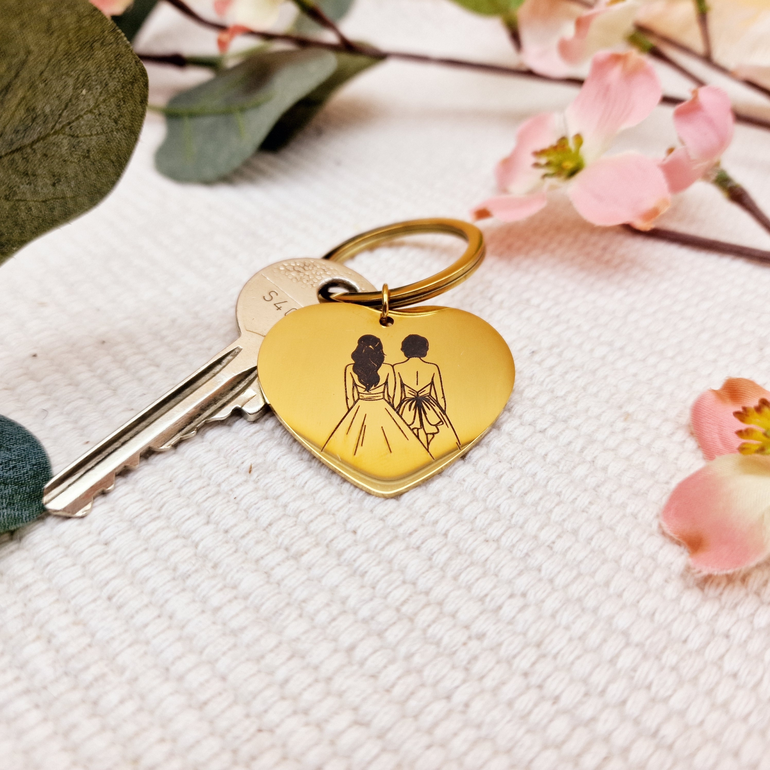 Schlüsselanhänger Herz | Trauzeugin / Brautjungfer