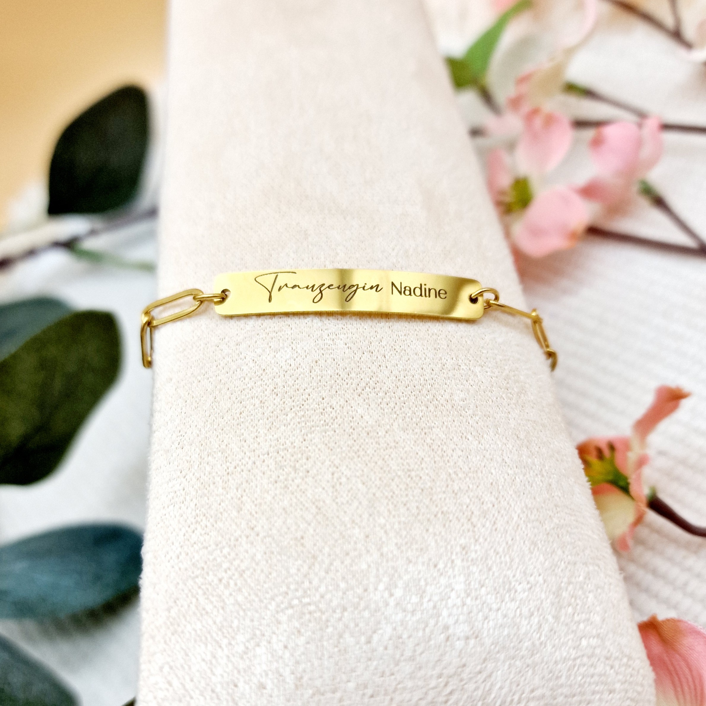 Armband Gliederkette | Trauzeugin / Brautjungfer