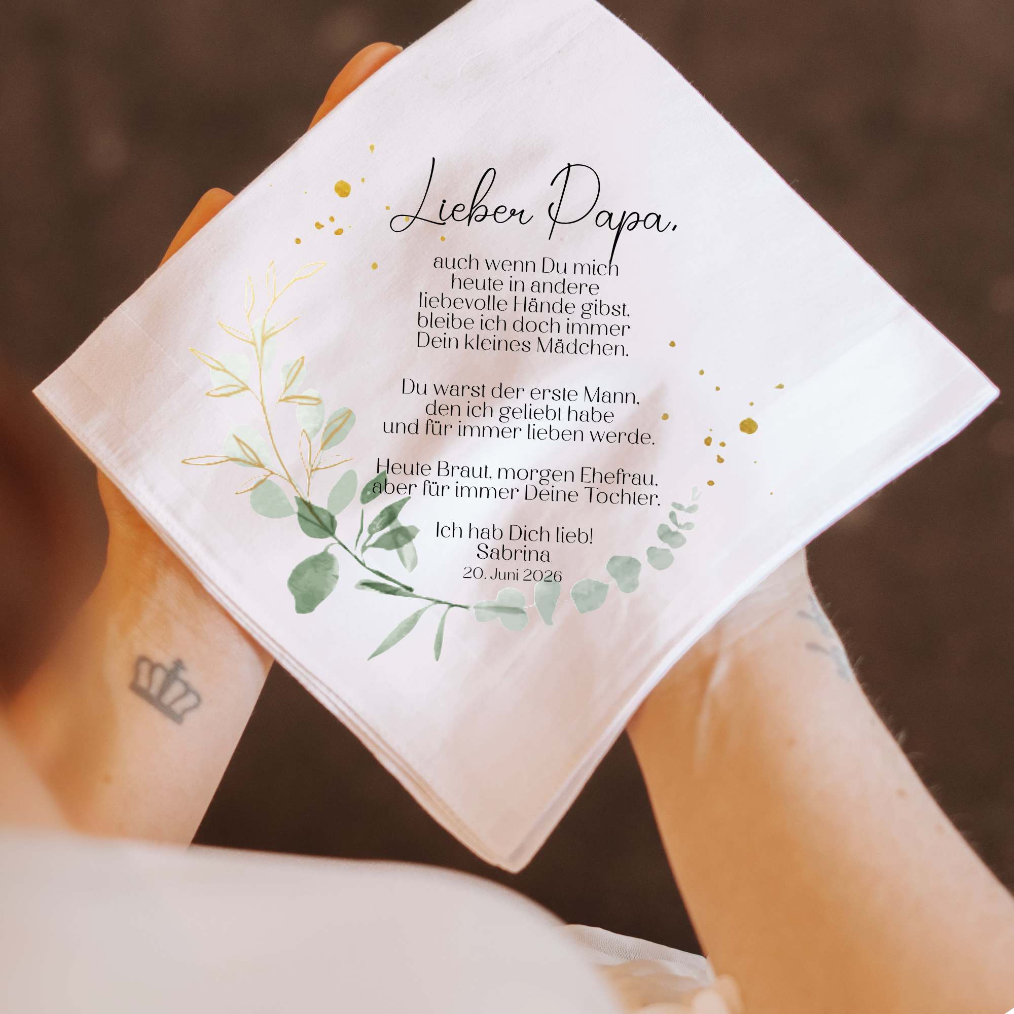 Stofftaschentuch Eukalyptus | Papa